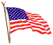 USA Flag waving