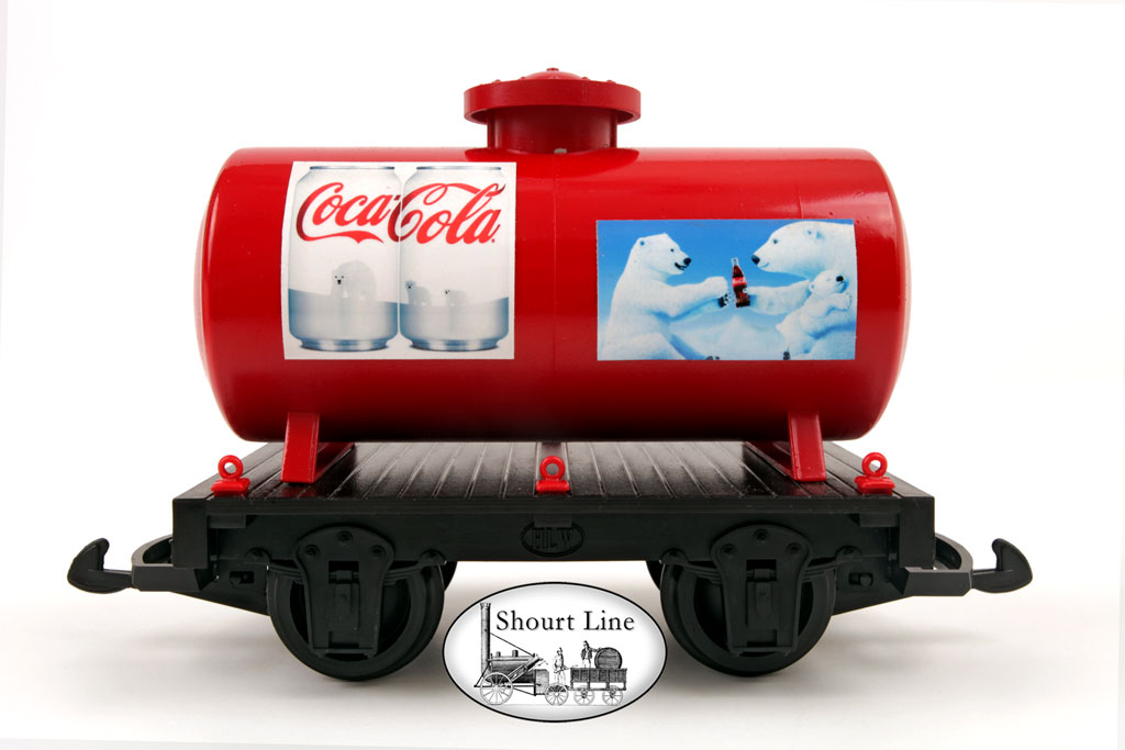 HLW 15030 M&T Custom Red Mini Tanker 4 wheel Tank Car Coke® Polar Bear Graphics