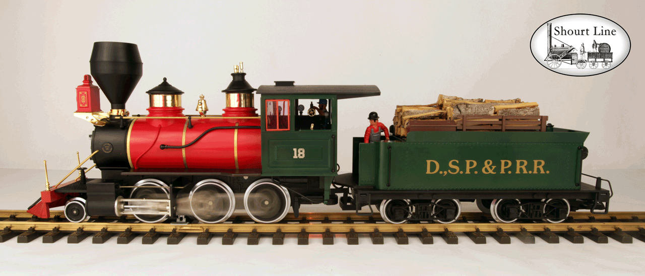 LGB 2018D D.S.P.&P.R.R Mogul Steam Locomotive & Tender Left side