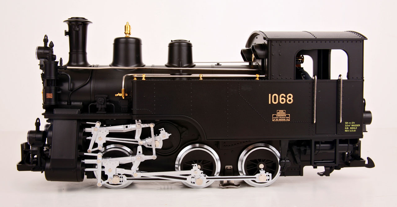 LGB 21471 MTS/DCC SBB-Brunig HG 3/3 Rack Steam Locomotive lf slide