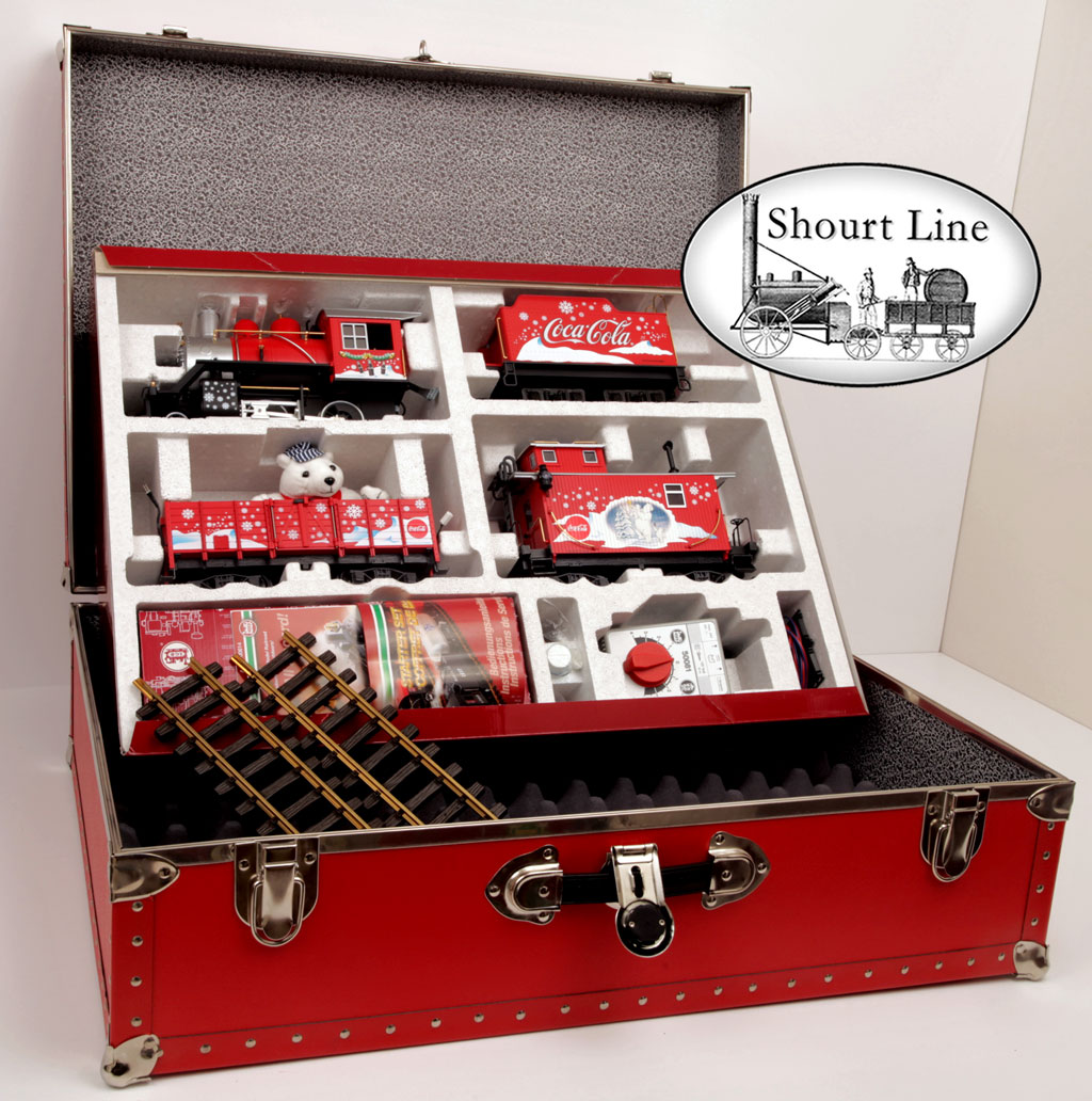 LGB 72510 G Scale Coca-Cola® Red Trunk Christmas Train Set + SL LED