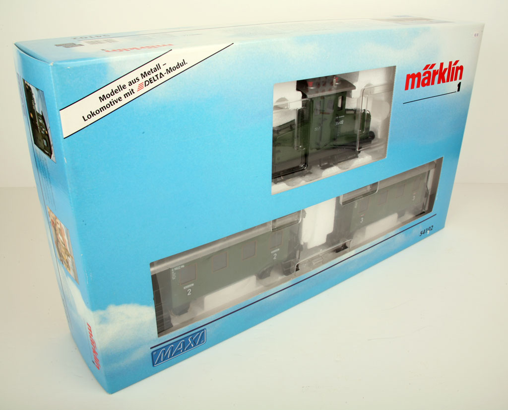 Marklin 54102 Maxi Bavarian Electric Passenger Train Set box 3d view