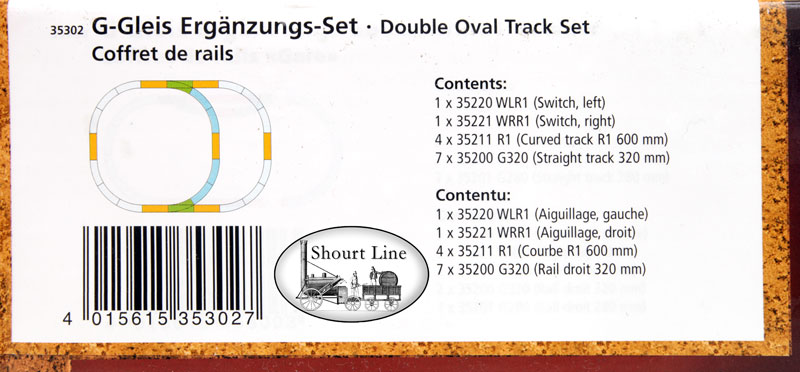 PIKO 35302 Double Oval Track Set Label