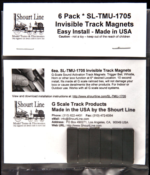 6 each SL-TMU-1705 New Invisible Under Tie Track Magnets