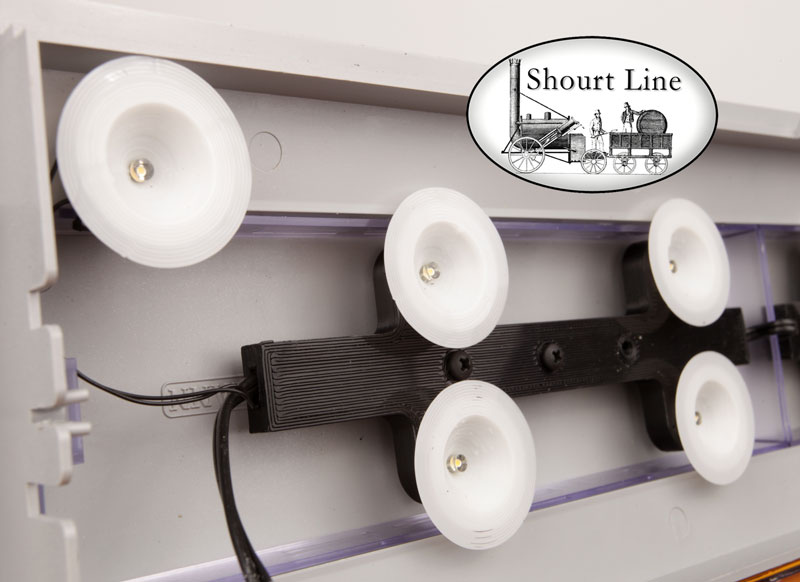 Shourt Line SL 8210230 10 LED Soft White Opal Light Fixtures for long cars DC/DCC