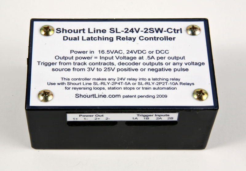 SL-24V-2SW-Ctrl Dual Latching Relay Controller Top View