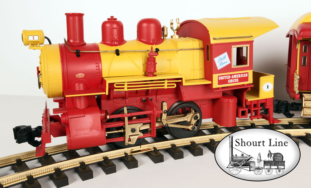 Aristo-Craft ART-28100 Circus Passenger Steam Train Starter Set, Loco, Passenger & Combine Car, Track & Power Pack