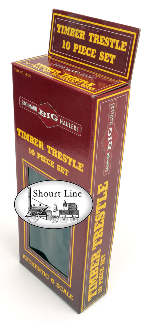 G Scale Bachmann 96221 Timber Trestle 10 Piece Set