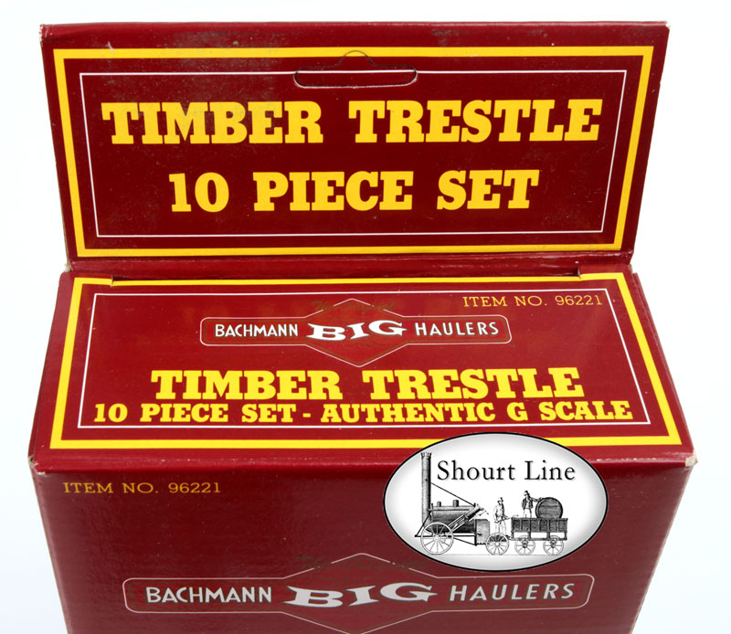 G Scale Bachmann 96221 Timber Trestle 10 Piece Set