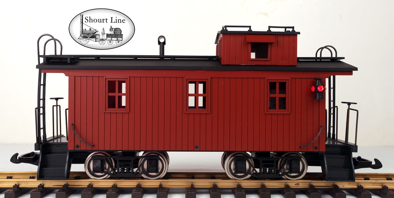 HLW 05010 Standard Caboose Mtl Whls Power Pickup Interior and Exterior Lighting