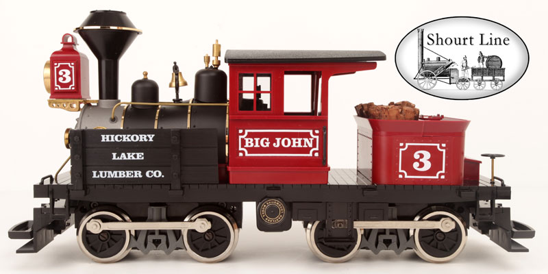 G Scale HLW 09600 Big John 0-4-4-0 Steam Logging Locomotive