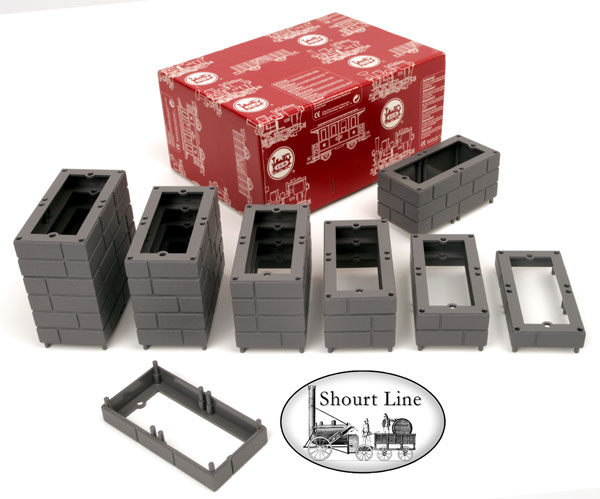G Scale 22 ea LGB 5061/2 Single Bridge Stone Supports
