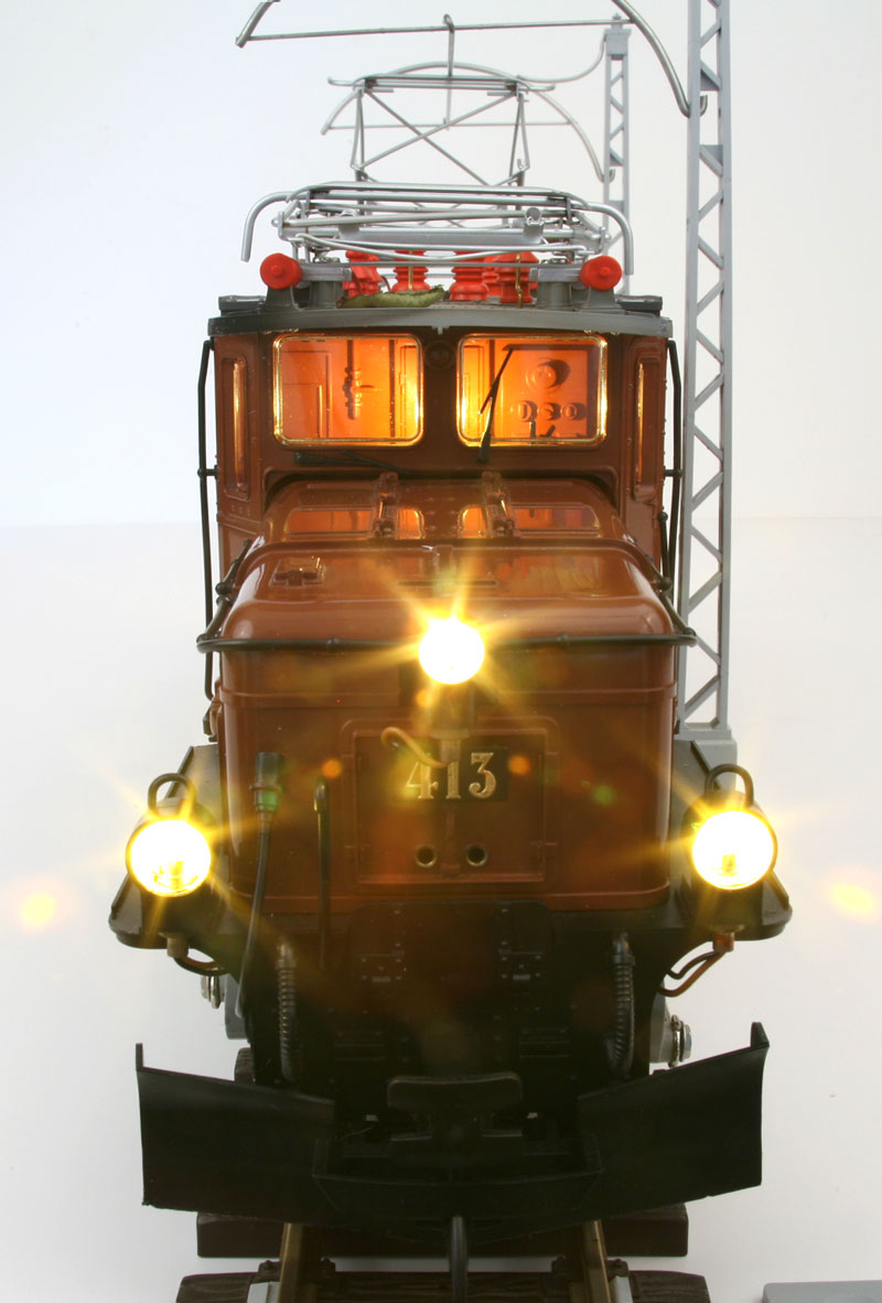 LGB 2040 Rhb Ge 6/6 Rhaetian Brown Crocodile Front