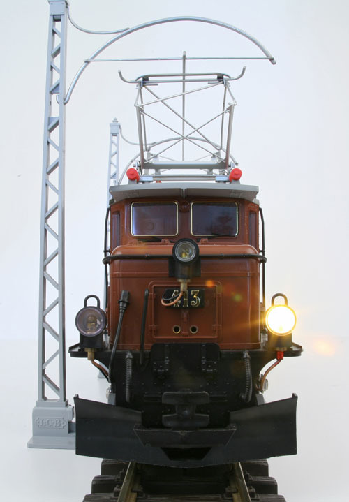 LGB 2040 Rhb Ge 6/6 Rhaetian Brown Crocodile Rear View