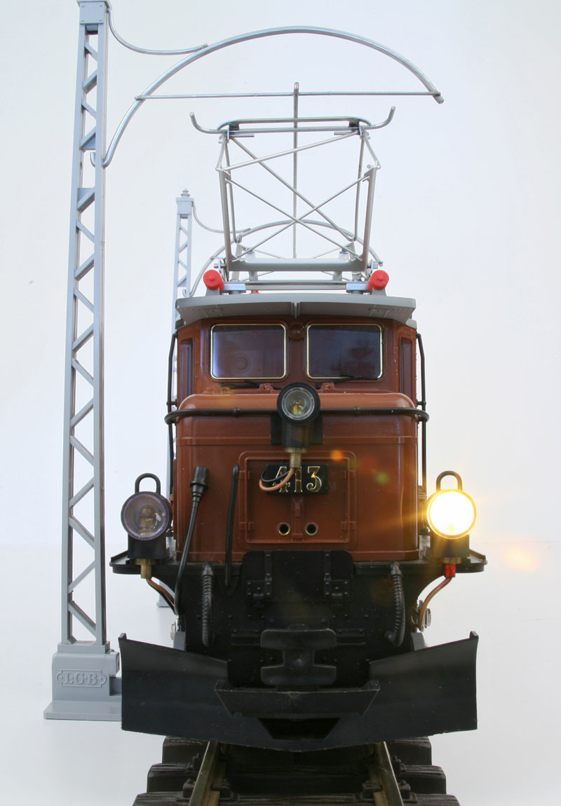 LGB 2040 Rhb Ge 6/6 Rhaetian Brown Crocodile Rear View