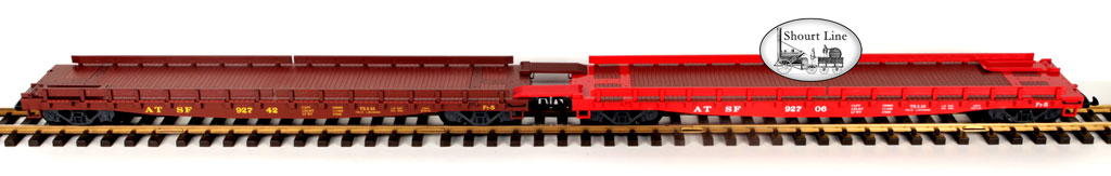 G Scale LGB 40540 Santa Fe 50 ft. Flatcars, 2 pieces, New