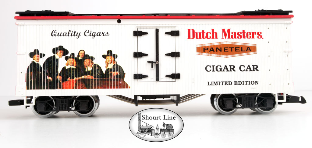 G Scale LGB 43745 Dutch Masters Cigar Car + Metal Wheels + Sealed Parts Bag