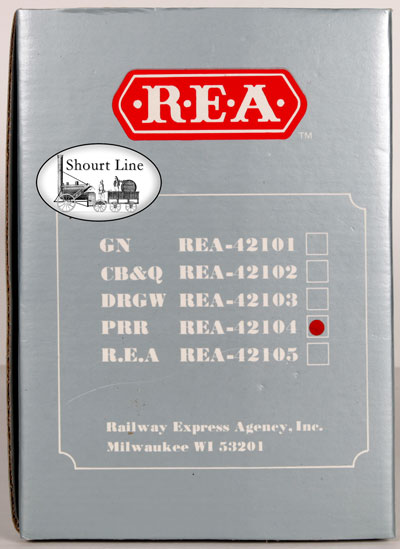 G Scale REA 12104 PENN SMOKING Lighted Drovers Caboose - Metal Wheels - Knuckle & LGB type Hook and Loop couplers box