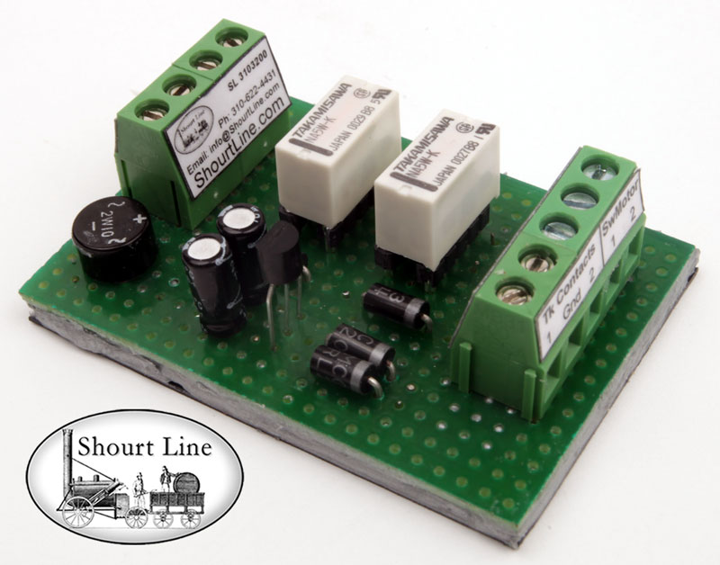 Z - G Scale SL-Dual-SW-AmpBuf Dual Input Switch Motor Amplified and Buffered Controller for both Track Contact & Switch Box or Switch Operation